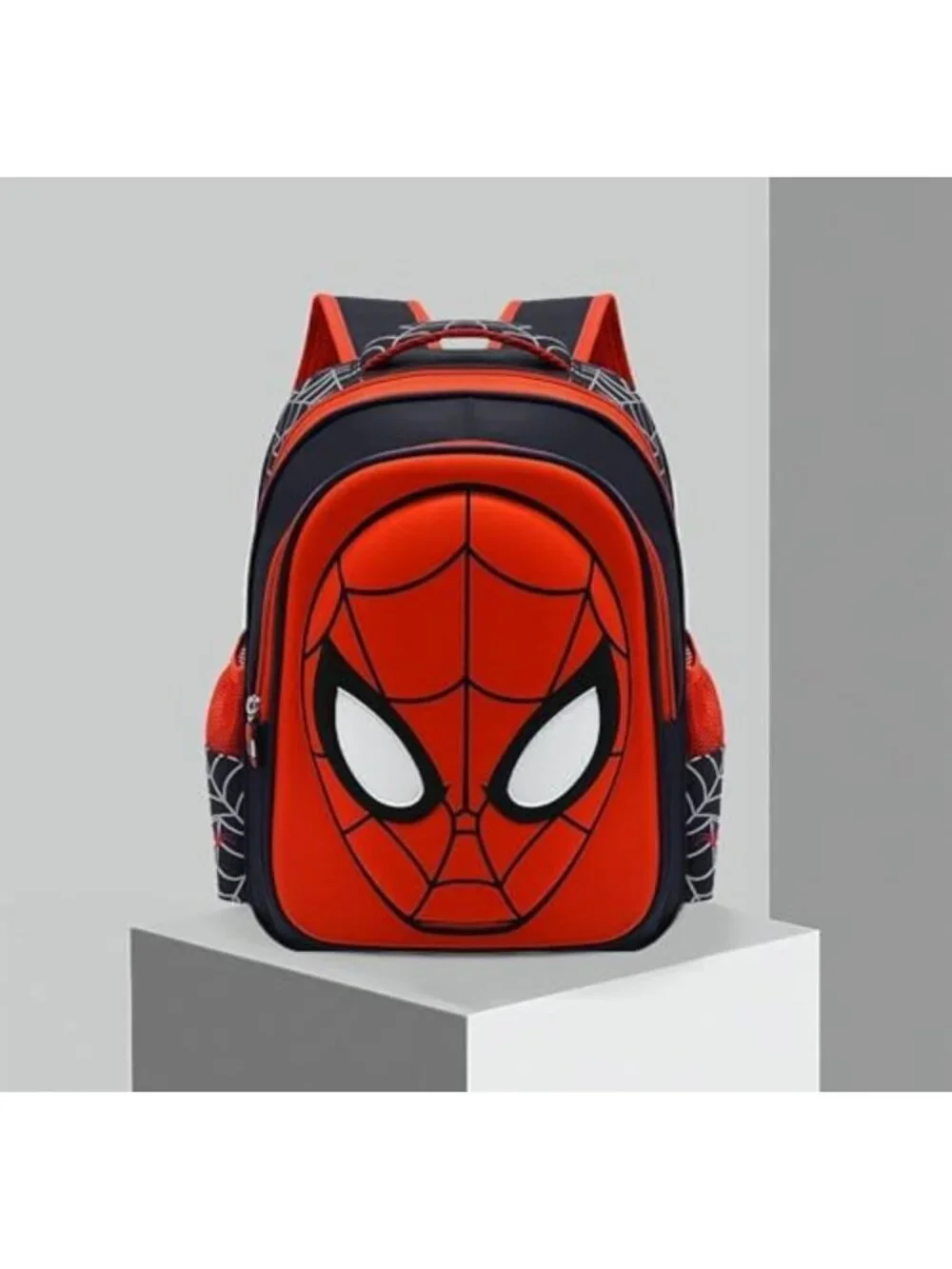 3D Cartoon Spider School Backpack & Pencil Case - Waterproof, Large Capacity